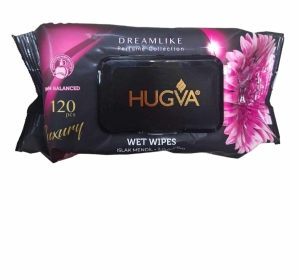 GBR HUGVA CHUSTECZKI NAWILŻANE PERFUMOWANE DREAMLIKE RÓŻOWE 120SZT