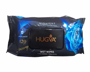 GBR HUGVA CHUSTECZKI NAWILŻANE PERFUMOWANE MIDNIGHT NIEBIESKIE 120SZT