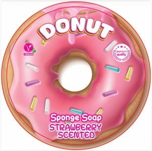 GBR MYDŁO W GĄBCE DONUT - STRAWBERRY